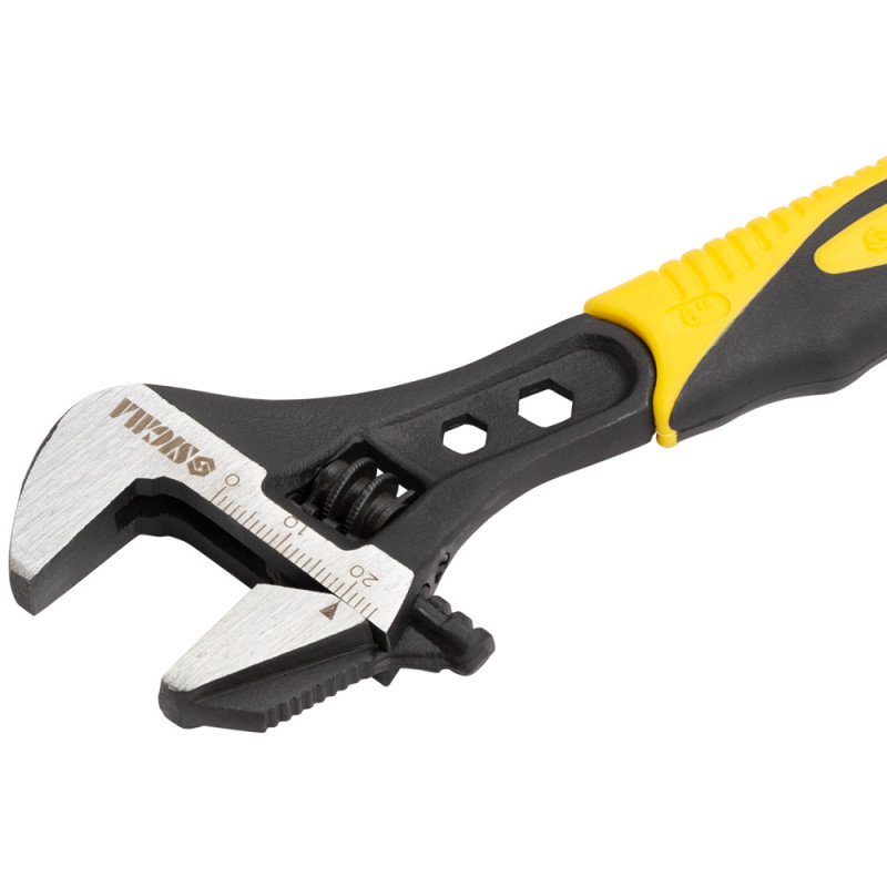 SIGMA Ключ разводной с переставной губкой 150мм, 0-24мм CrV (TPR) (4100911)