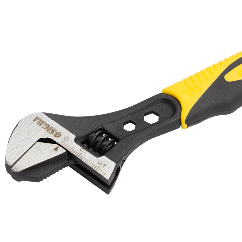 SIGMA Ключ разводной с переставной губкой 150мм, 0-24мм CrV (TPR) (4100911)