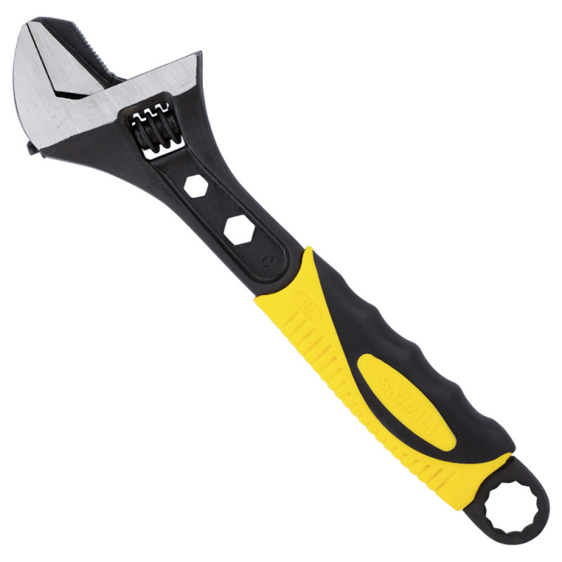 SIGMA Ключ разводной с переставной губкой 250мм, 0-35мм CrV (TPR) (4100931)