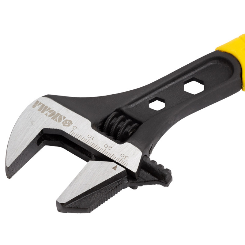 SIGMA Ключ разводной с переставной губкой 250мм, 0-35мм CrV (TPR) (4100931)