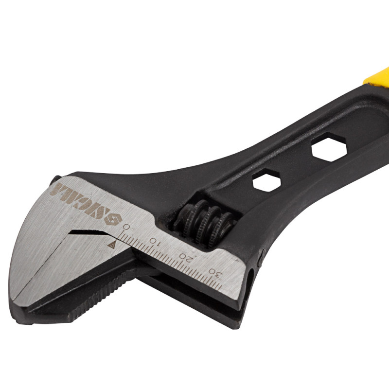 SIGMA Ключ разводной с переставной губкой 250мм, 0-35мм CrV (TPR) (4100931)