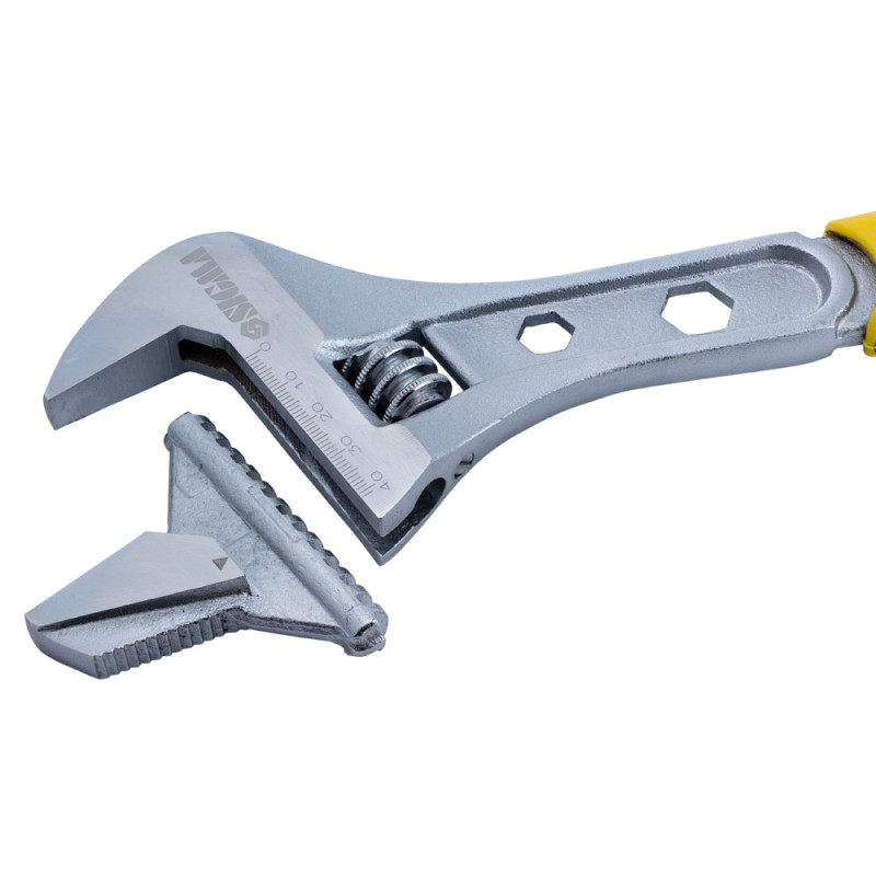 SIGMA Ключ разводной с переставной губкой 300мм, 0-41мм CrV (TPR) (4100941)