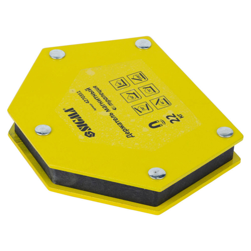 SIGMA Магнит для сварки трапеция 22кг 90×54×54×43мм (30.45,60.75,90.135°) (4270351)