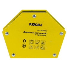 SIGMA Магнит для сварки трапеция 34кг 105×65×65×45мм (30,45,60,75,90,135°) (4270361)