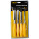 SIGMA Набор стамесок 4 шт (6, 12, 18, 25мм) пластиковая ручка (4326231)