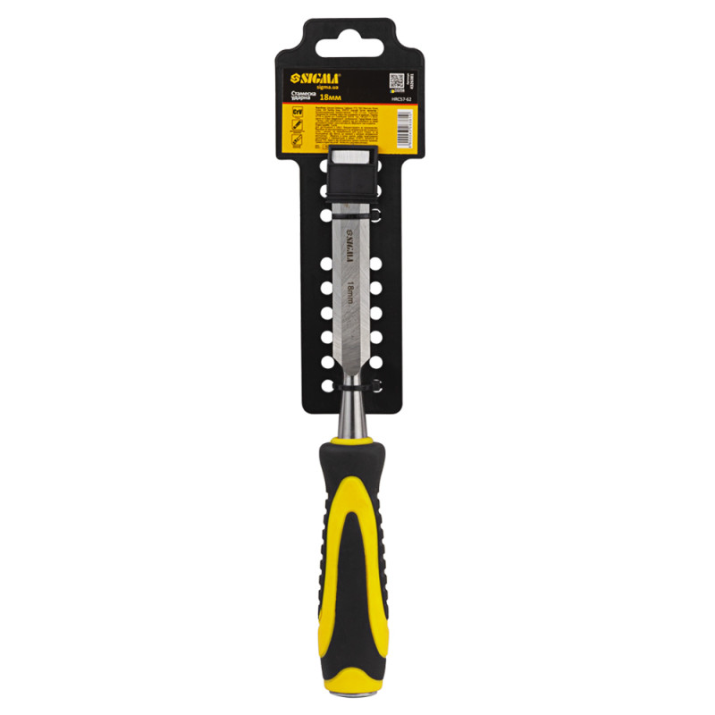 SIGMA Стамеска ударная 18мм двухкомпонентная ручка CrV (4326381)