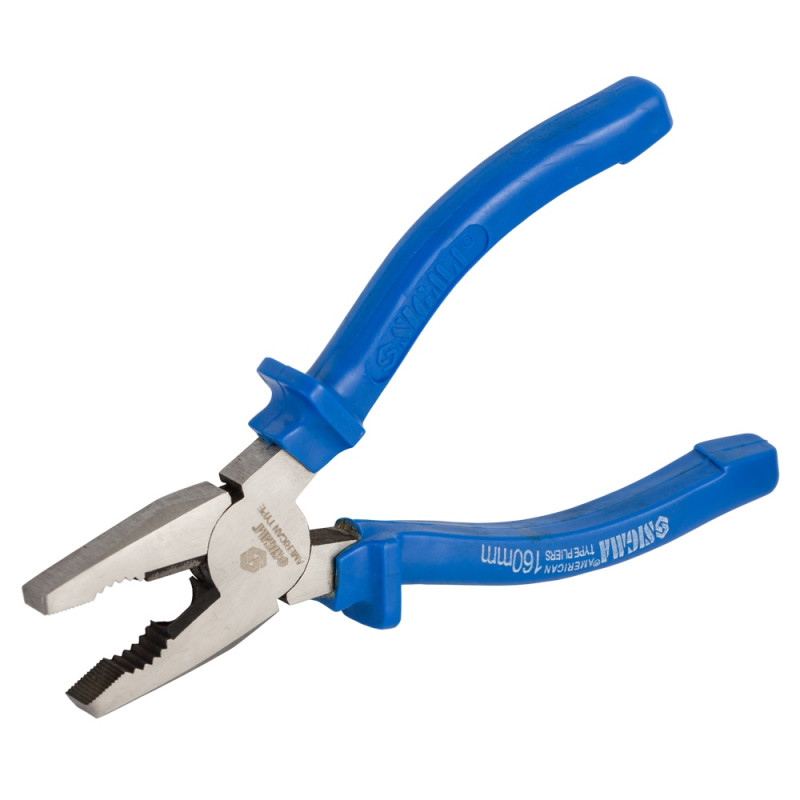 SIGMA Плоскогубцы 160мм синие (4341161)