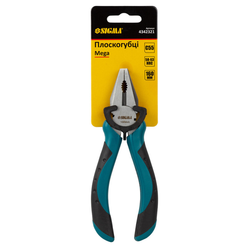 SIGMA Плоскогубцы 160мм Mega (4342321)