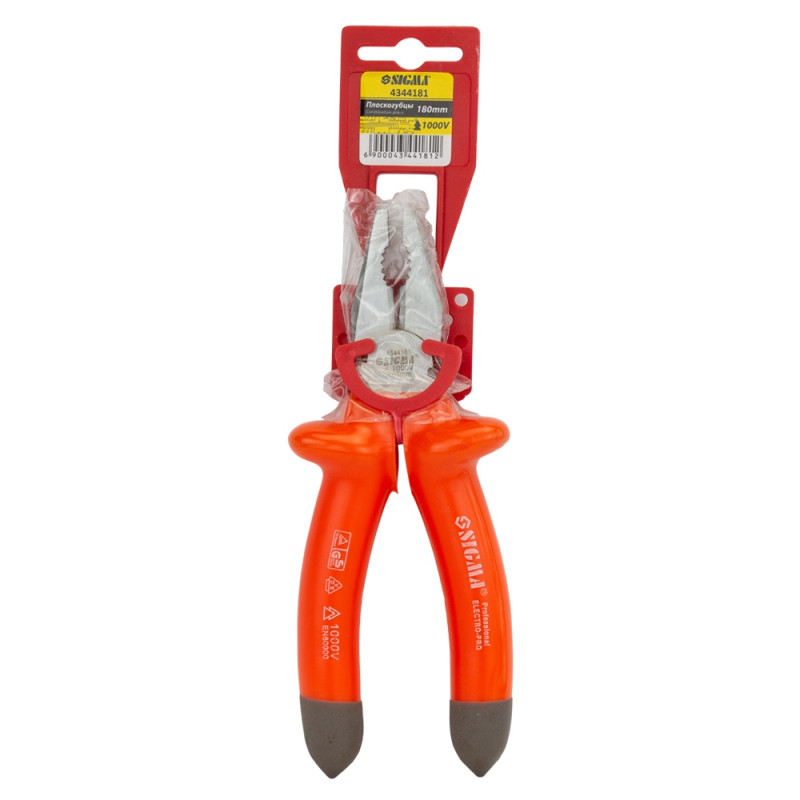 SIGMA Плоскогубцы диэлектрические 180мм 1000В (4344181)