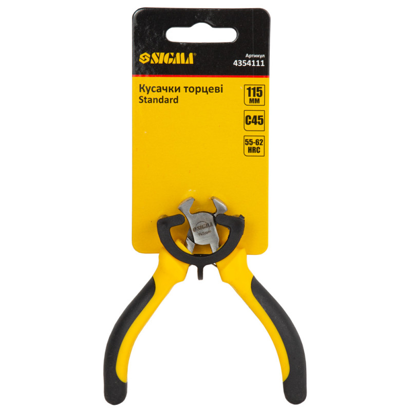 SIGMA Кусачки торцевые 115мм Standard (4354111)