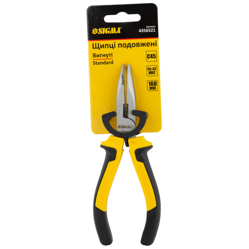 SIGMA Долгогубцы изогнутые 160мм Standard (4356521)