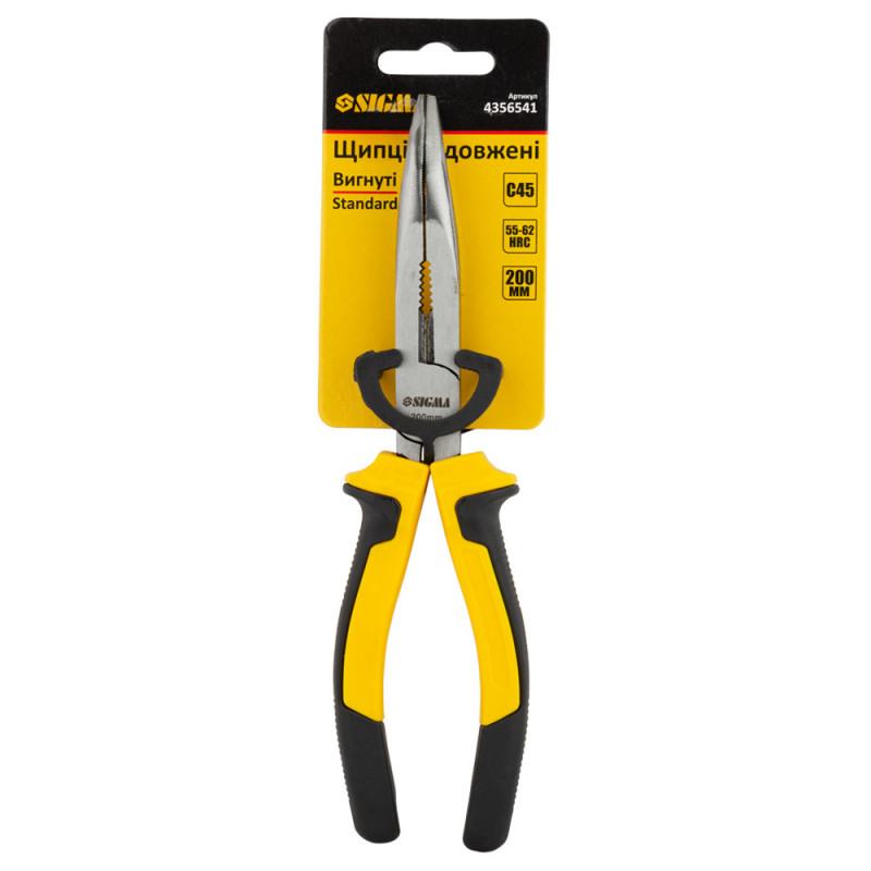 SIGMA Долгогубцы изогнутые 200мм Standard (4356541)