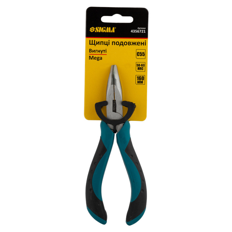 SIGMA Долгогубцы изогнутые 160мм Mega (4356721)