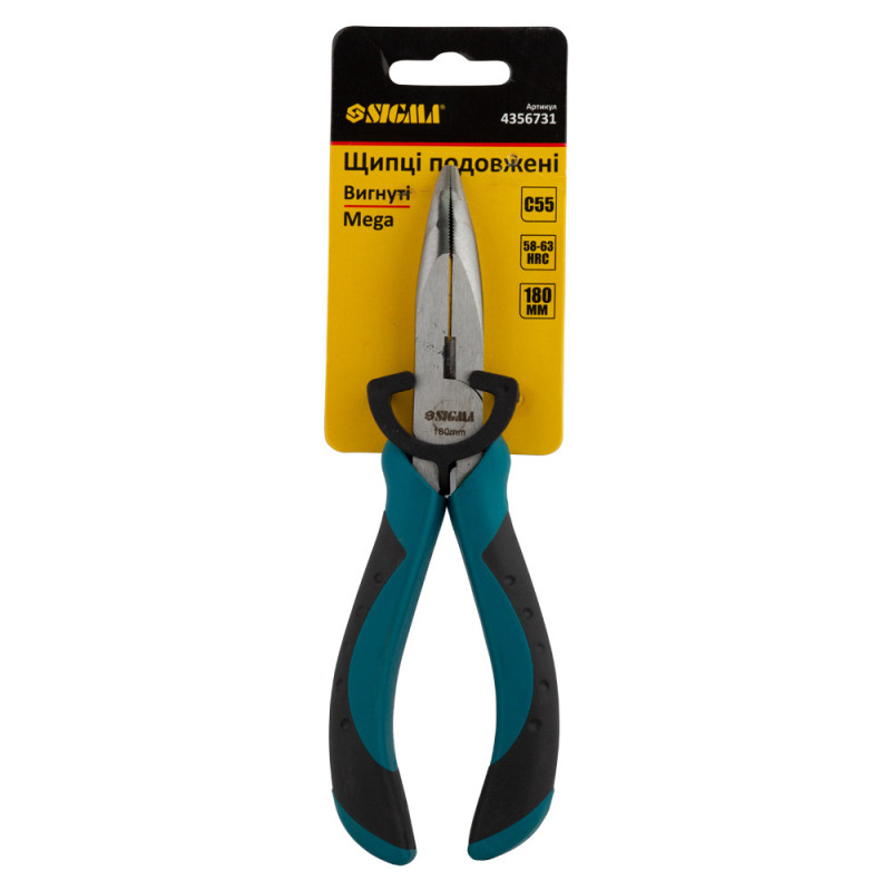 SIGMA Долгогубцы изогнутые 180мм Mega (4356731)