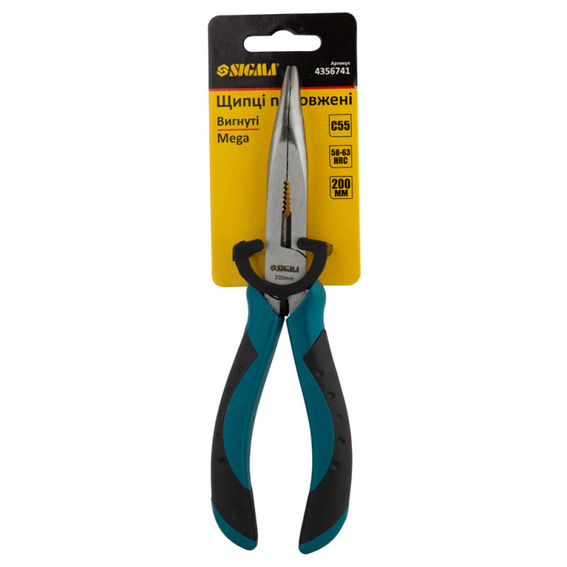 SIGMA Долгогубцы изогнутые 200мм Mega (4356741)