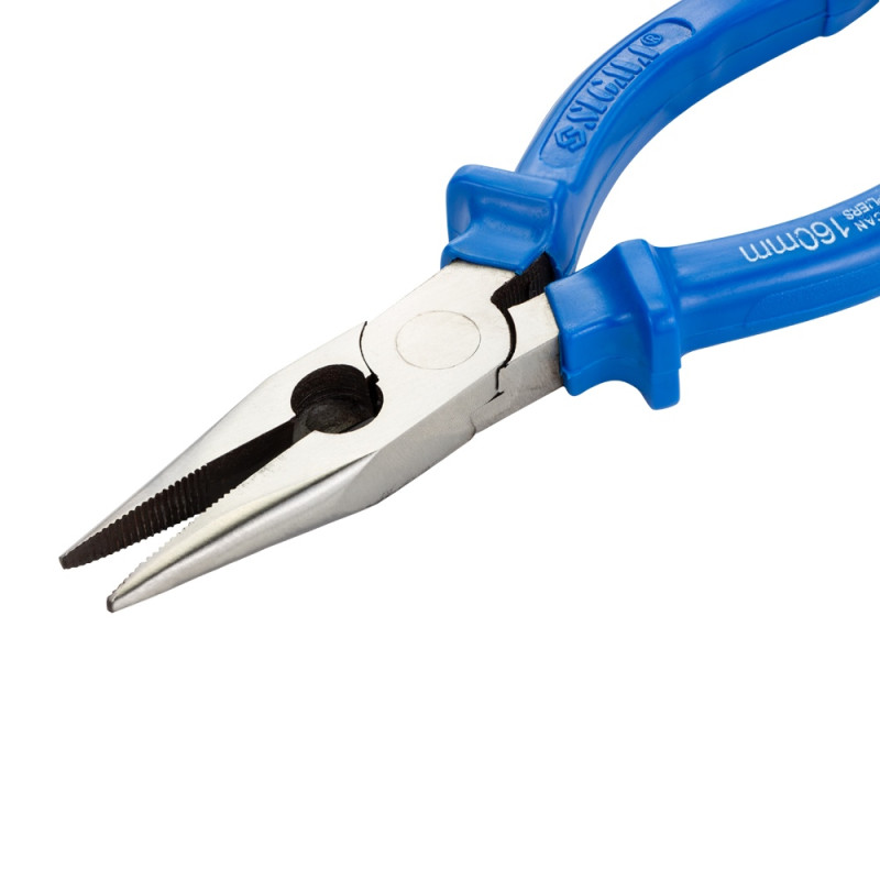 SIGMA Долгогубцы прямые 160мм синие (4357161)