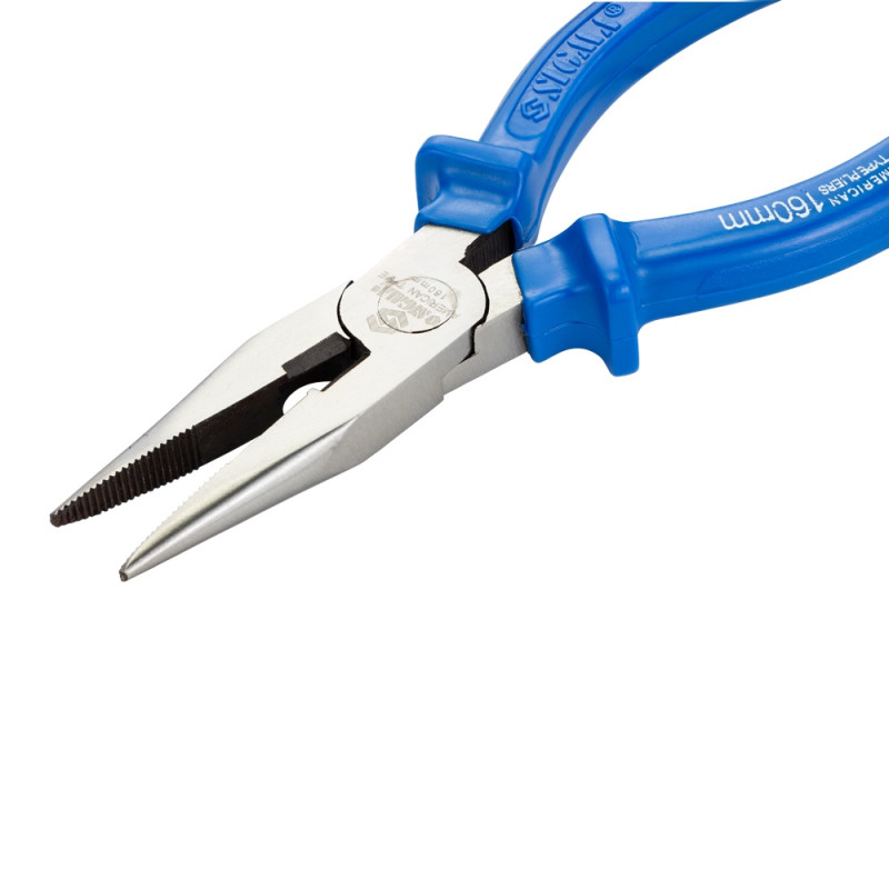 SIGMA Долгогубцы прямые 160мм синие (4357161)