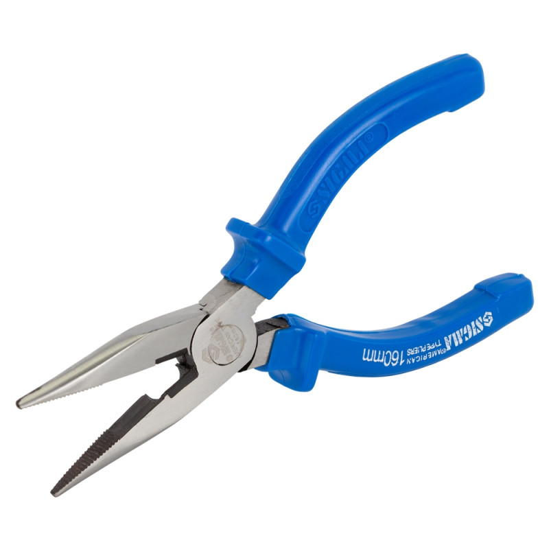SIGMA Долгогубцы прямые 160мм синие (4357161)