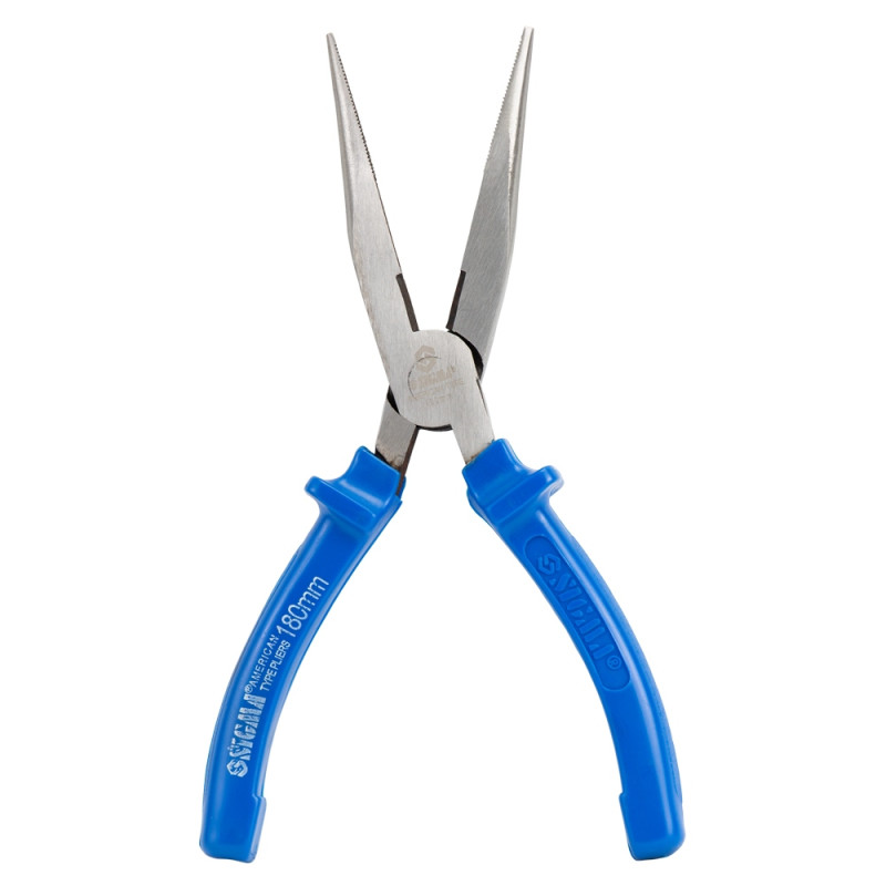 SIGMA Долгогубцы прямые 180мм синие (4357181)