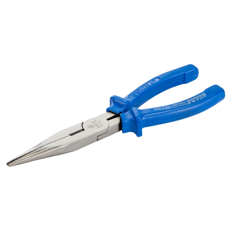 SIGMA Долгогубцы прямые 180мм синие (4357181)