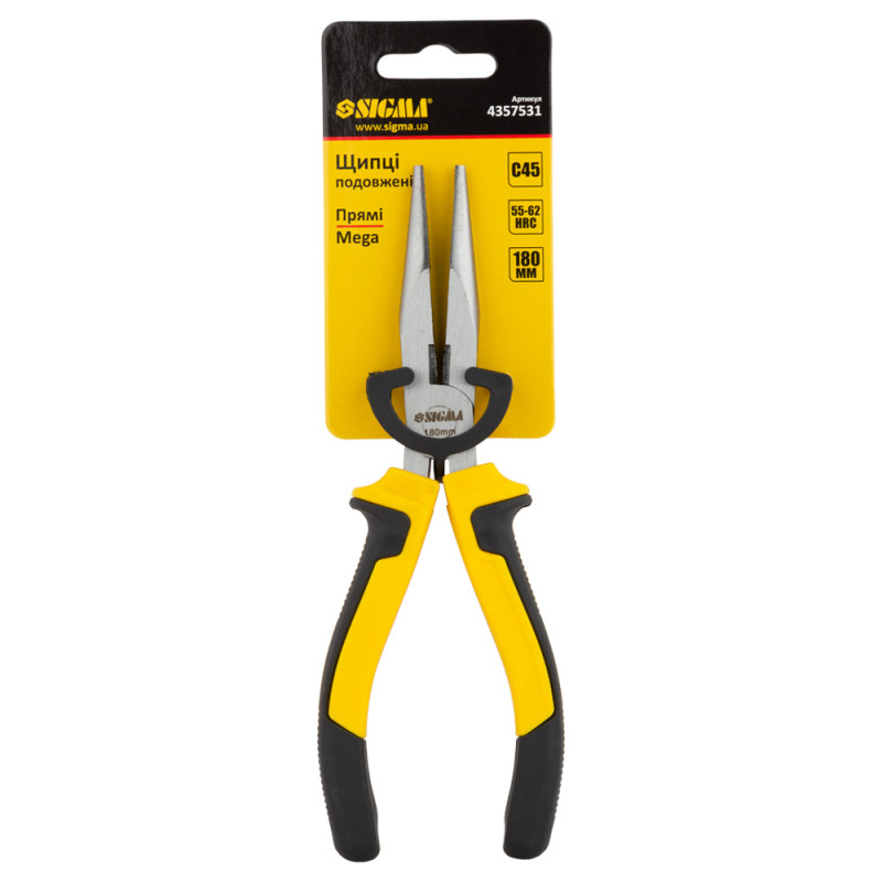 SIGMA Долгогубцы прямые 180мм Standard (4357531)