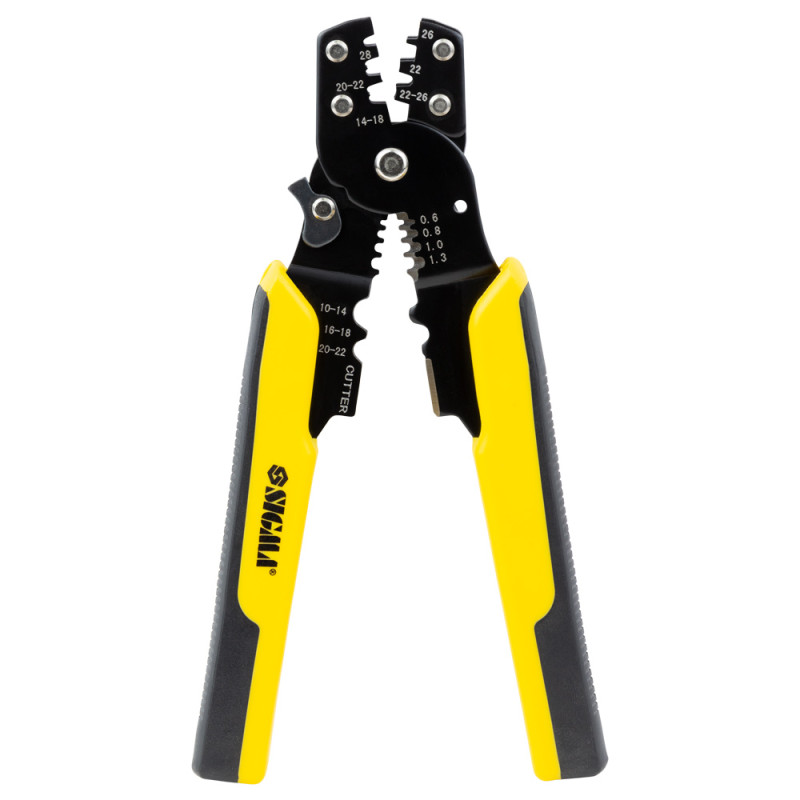 SIGMA Клещи для опрессовки неизолированных клемм 0.5-6.0мм² универсальные 185мм (4372491)