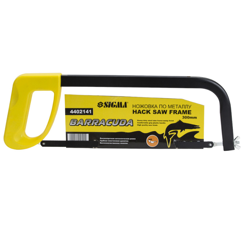 SIGMA Ножовка по металлу 300мм BARRACUDA (пласт) (4402141)