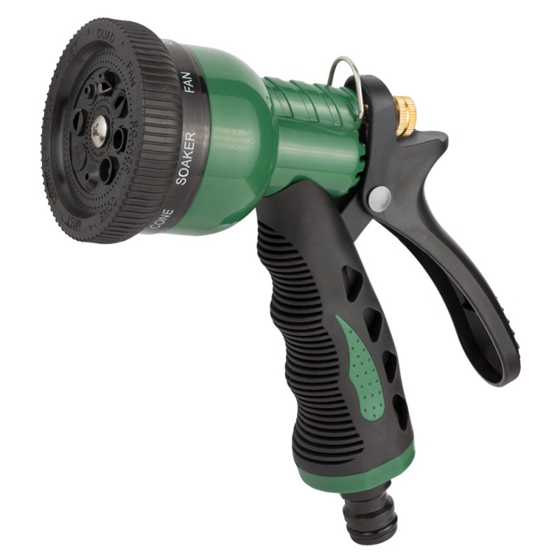 Grad Пистолет-распылитель 8-ми режимный металлический (ABS+TPR) (5012415)