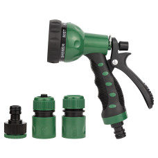 Grad Набор для полива: пистолет-распылитель 7-ми режимный 2 коннектора + адаптер (ABS+TPR) (5012505)