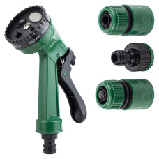 Grad Набор для полива пистолет-распылитель 4-х режимный 2 коннектора + адаптер на шланг 3/4" (5012585)