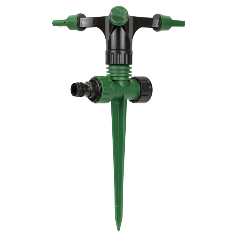 Grad Дождеватель круговой на пластиковом колышке с боковой подачей (ABS) (5014115)