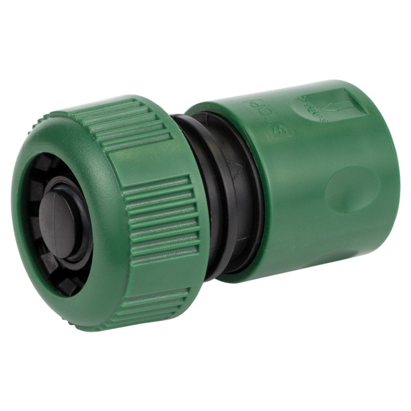 Grad Коннектор 1/2" быстросъемный аквастоп для шланга 3/4" (ABS) (5016125)