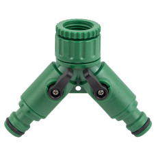 Grad Кран распределительный с адаптерами 1/2" 2-го выхода в/с 1/2"×3/4" (ABS) (5016885)