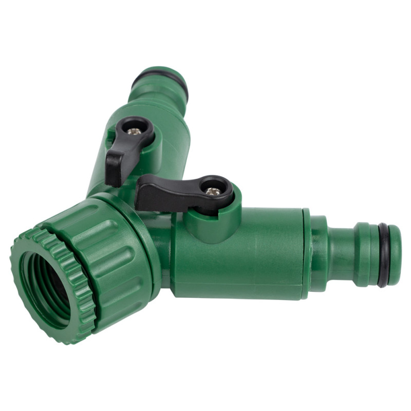 Grad Кран распределительный с адаптерами 1/2" 2-го выхода в/с 1/2"×3/4" (ABS) (5016885)