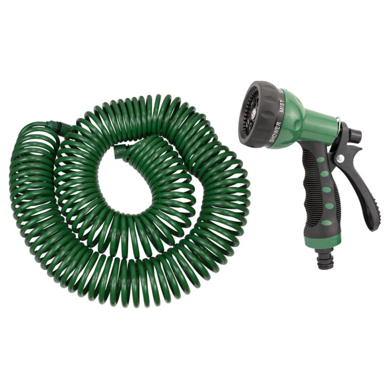 Grad Набор поливочный: спиральный шланг 30м + пистолет-распылитель 7-ми режимный (5019085)