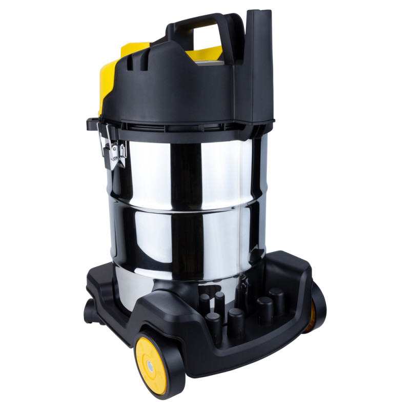 VORTEX Пылесос строительный 1400Вт 3.2м3/мин 22КПа нержавеющий бак 30л (5346483)