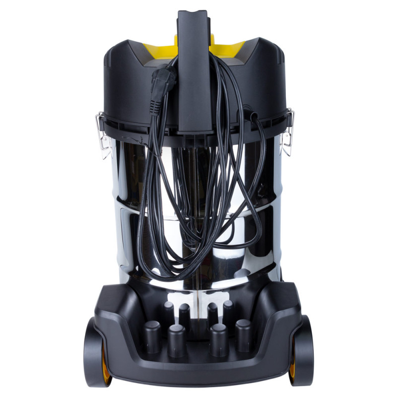 VORTEX Пылесос строительный 1400Вт 3.2м3/мин 22КПа нержавеющий бак 30л (5346483)