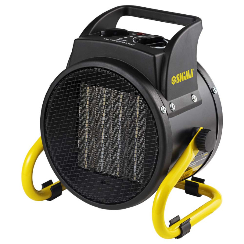 SIGMA Электрическая тепловая пушка с керамическим нагревателем 2.0 кВт (металл) (5359461)