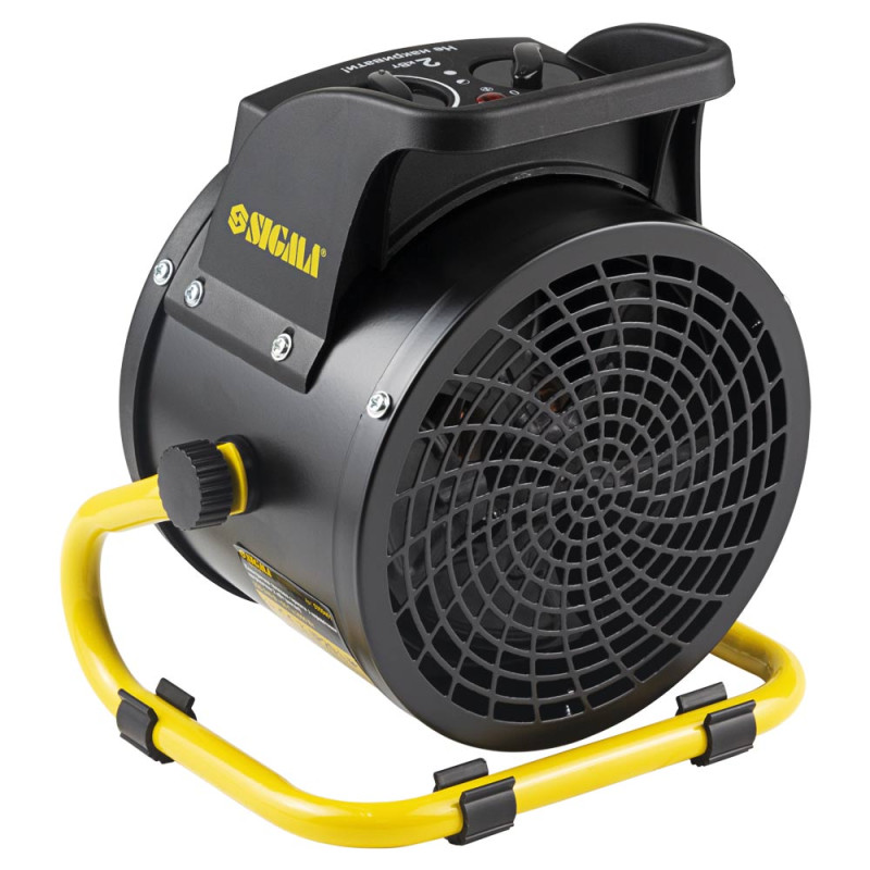 SIGMA Электрическая тепловая пушка с керамическим нагревателем 2.0 кВт (металл) (5359461)