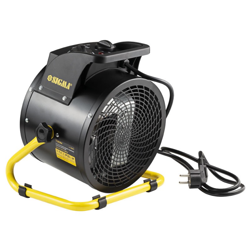 SIGMA Электрическая тепловая пушка с керамическим нагревателем 3.0 кВт (металл) (5359471)