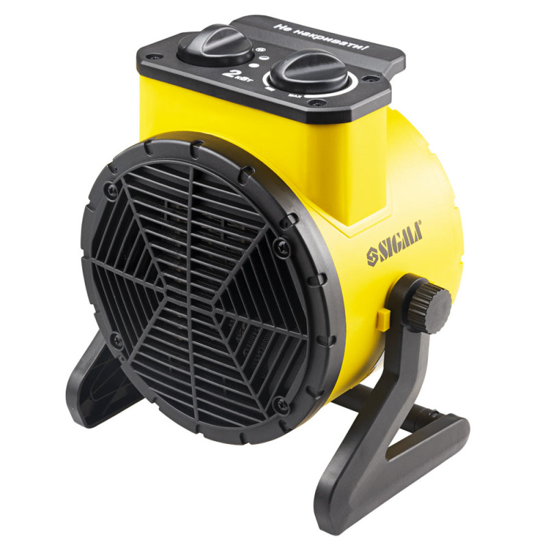 SIGMA Электрическая тепловая пушка с керамическим нагревателем 2.0 кВт (ударостойкий пластик) (5359531)