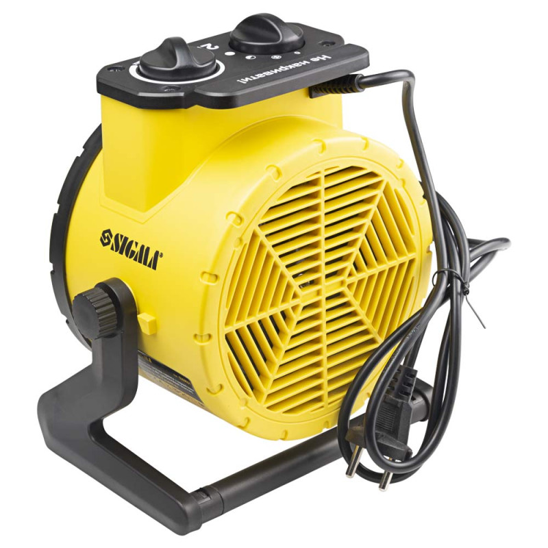 SIGMA Электрическая тепловая пушка с керамическим нагревателем 2.0 кВт (ударостойкий пластик) (5359531)