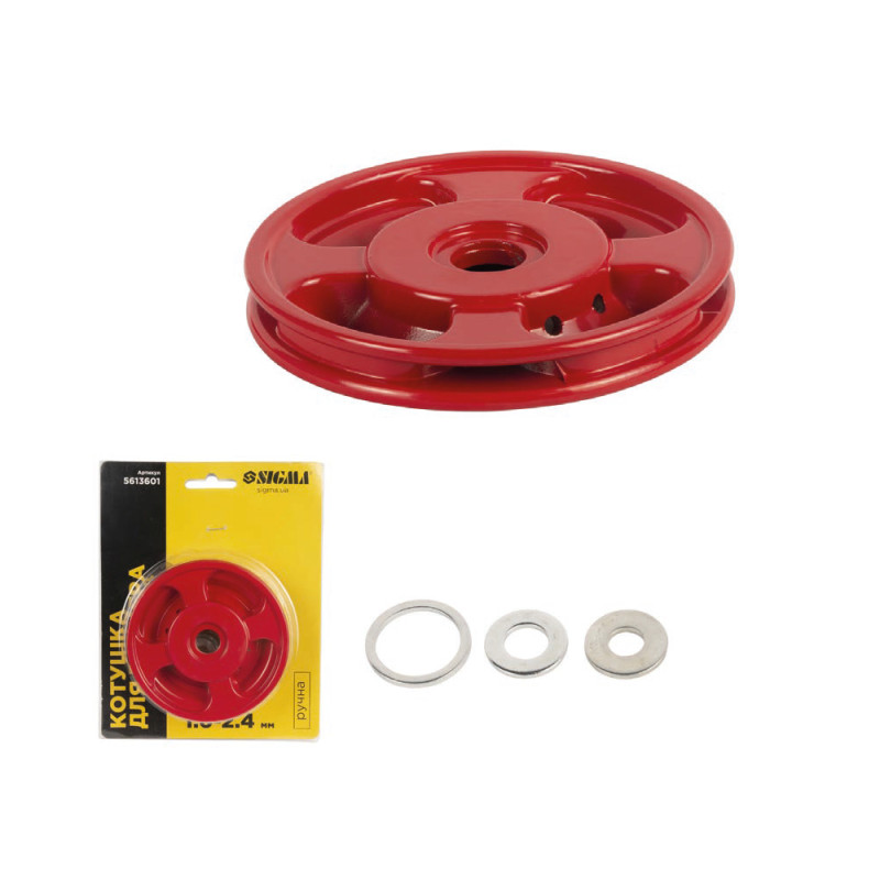 SIGMA Катушка для триммера ручная Ø25.4мм Ø1.6-2.4мм металл (5613601)