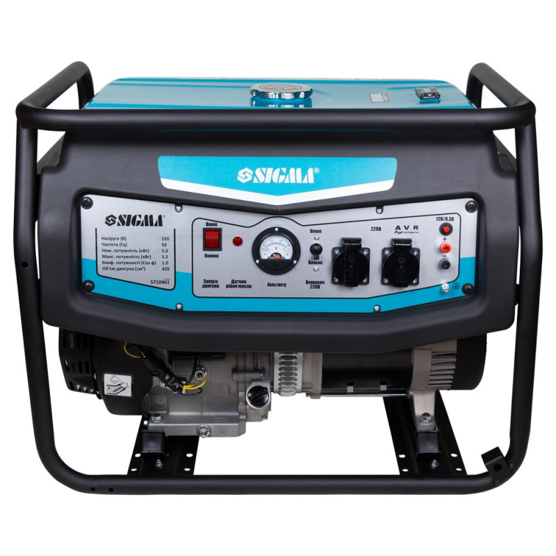SIGMA Генератор бензиновый 2.8/3.0кВт 4-х тактный ручной запуск (5710401)