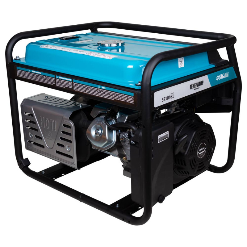 SIGMA Генератор бензиновый 5.0/5.5кВт 4-х тактный ручной запуск (5710461)