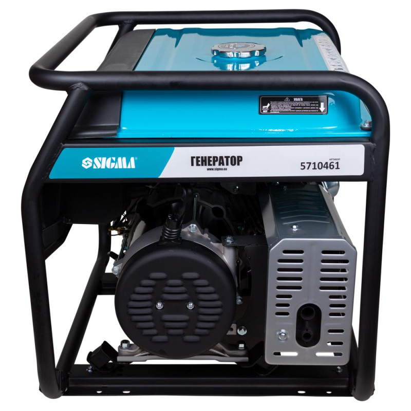 SIGMA Генератор бензиновый 5.0/5.5кВт 4-х тактный ручной запуск (5710461)