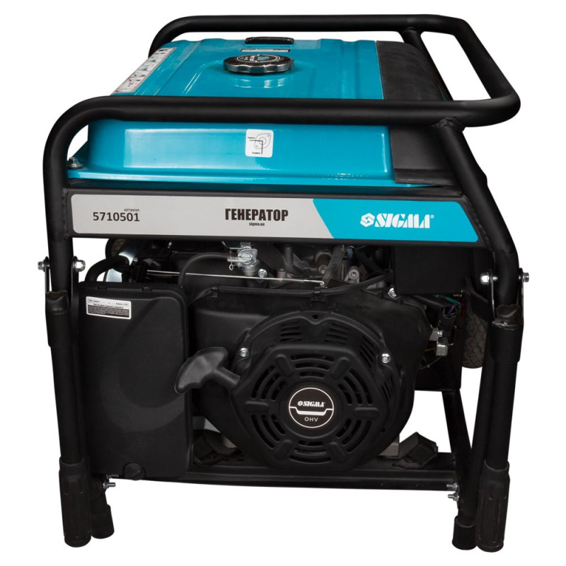 SIGMA Генератор бензиновый 220-380В 7.5/8.0кВт 4-х тактный электрозапуск (5710501)