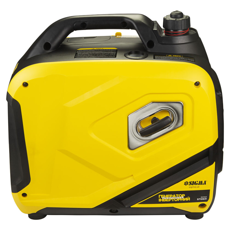 SIGMA Генератор инверторный бензиновый 2.2/2.5кВт 50дБ 4-х тактный ручной запуск (5710631)