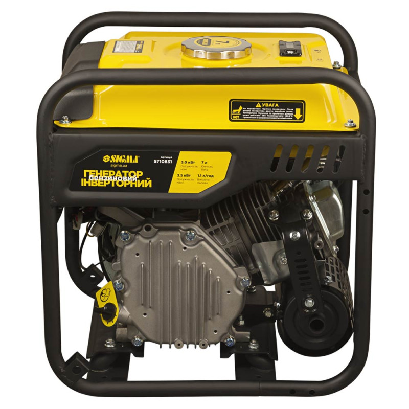SIGMA Генератор инверторный бензиновый 3.0/3.5кВт 7л 4-х тактный ручной запуск (5710831)