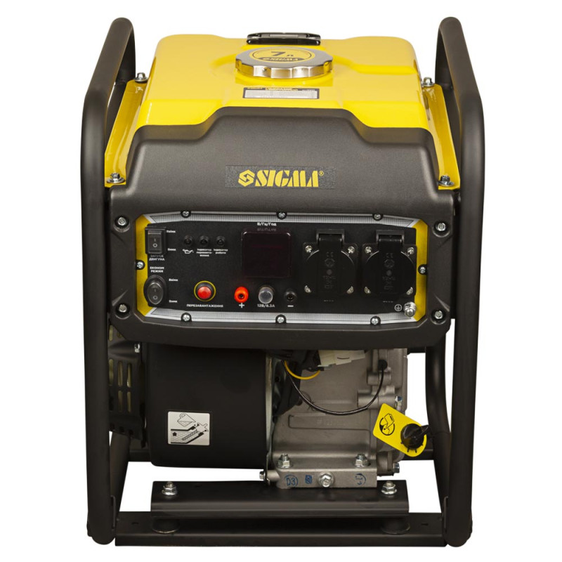 SIGMA Генератор инверторный бензиновый 3.0/3.5кВт 7л 4-х тактный ручной запуск (5710831)